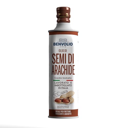 Aceite de Cacahuete Benvolio 1938 | 750ml - Aceite de Semillas de Cacahuete Resistente a Altas...