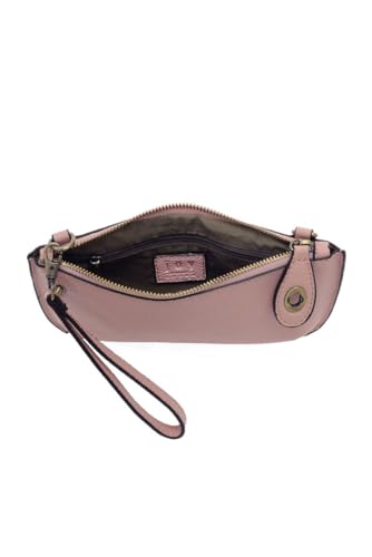 Image of Joy Susan Women's Fashion Purse Mini Crossbody Wristlet Clutch Hand Bag - Pink Sand