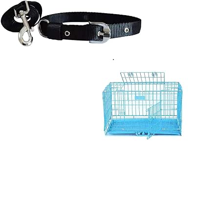 Health and Loveing Pets Dog CAGE for - Pug BEGAL -SHITZU -LASAHEAPSO POM Toy -Breed Dog, ( 24 in ) and Dog Anti-Stress Collar