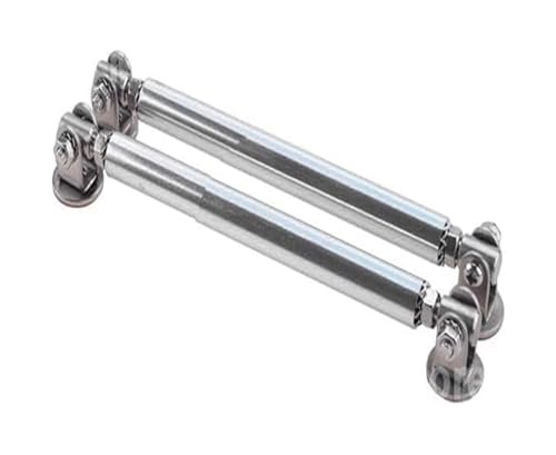 Support lèvre pare-choc avant universel argent avec kit barre d'attache réglable
