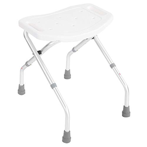 Preisvergleich Produktbild Badhocker und Sitze, höhenverstellbarer Duschstuhl, zusammenklappbar, behindertengerechte Hilfe mit Saugnapf, stabile Füße