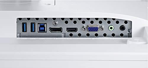 Fujitsu Display B24-9 TE EU Business Linie 60,5cm 23,8Zoll Breit Display Ultra Schmaler Rand LED Hellgrau DisplayPort HDMI VGA USB