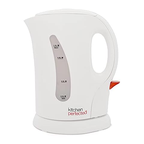 KitchenPerfected 1.1Kw 1.0ltr Cordless Kettle - White - E1104WH Cover