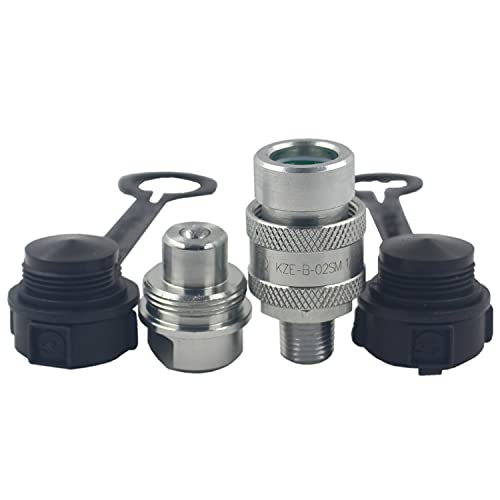 Image of KZE-B-02 1 /4'' NPT Set 10,000psi High Pressure Hydraulic Quick Connect Coupling Quick Coupler Replaces Enerpac T-630