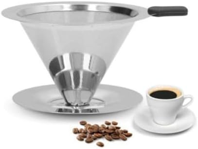 Coador Filtro De Café Inox 102 Com Dupla Camada Reutilizável Sustentável Ecológico Peneira Sem Papel Lavável Gourmet Fino Café Artesanal Coador Durável Portátil