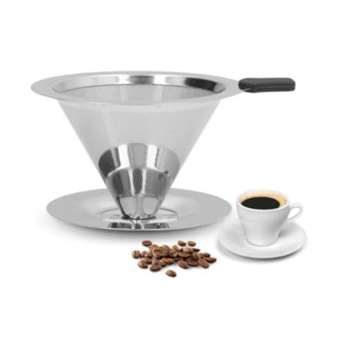 Coador Filtro De Café Inox 102 Com Dupla Camada Reutilizável Sustentável Ecológico Peneira Sem Papel Lavável Gourmet Fino Café Artesanal Coador Durável Portátil