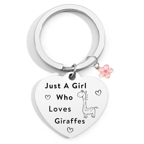 STARKET Giraffe Gifts For Women Adults Giraffe Gift For Giraffe Lovers Giraffe Keyrings For Women Just A Girl Who Loves Giraffes Gift For Girls Giraffe Themed Gifts Christmas Stocking Fillers