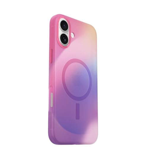 Image of OtterBox iPhone 16 Plus Figura Series Case - EOS Pink | Hydro-dipped Design, Ultra-Thin, Silicone iPhone Case, MagSafe iPhone Case with Camera Bumper