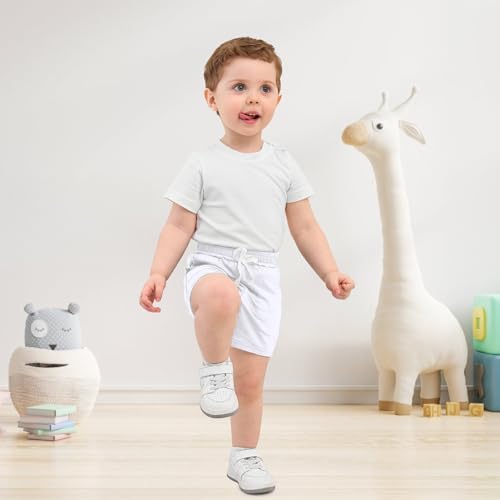 Baby Toddler Boy Shorts Summer Casual Infant Boys Pull On Elastic Waist Athletic Fashion Solid Shorts with Pockets2