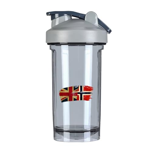 Norwegians America Flag 18 Ounce Shaker Cup,Fashion Theme Pattern Shaker Bottle Leak-proof Workout Shake Bottles 500ML/18 oz Perfect for Pre Workout-2-1