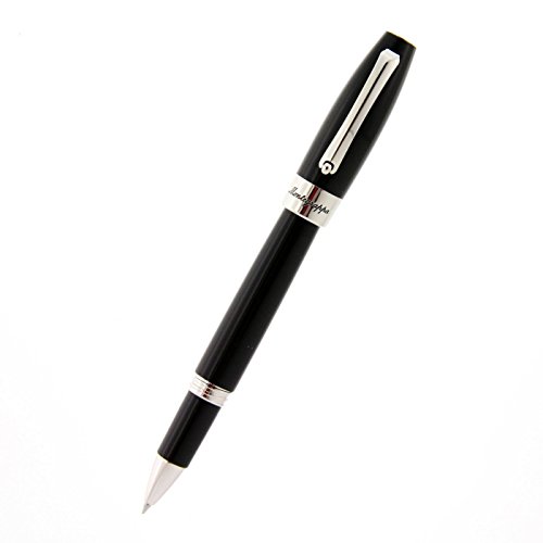 Montegrappa "Fortuna Rollerball Pen - Palladium/Black -  ISFORRPC