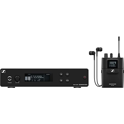 Sennheiser XSW IEM SET Sistema de monitoreo inalámbrico estéreo intrauditivo A: 476 a 500 MHz (509146) con bolsa de transporte Auray para sistema inalámbrico miniatura 2