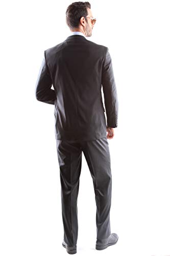 Men's Single Breasted 2 Button Superior 150s Extra Fine Dress Suit2