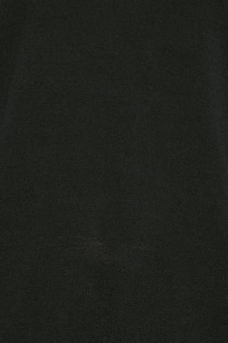 Big & Tall Men's Crew Neck Knitted Sweater Pullover Black3