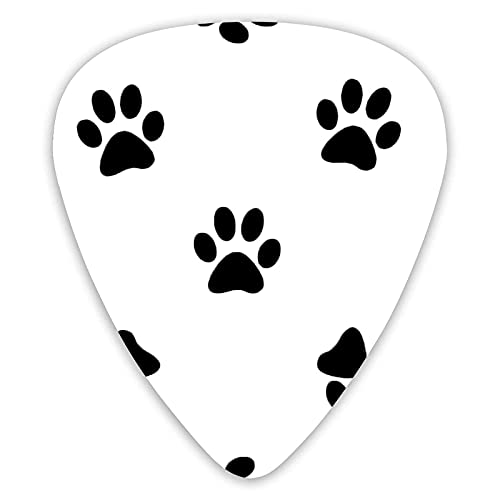 Médiators pour guitare Dog Paw Black Picks pour guitare 12 paquets – Variété de médiators pour guitare Plectres - Les Beatles, Paul McCartney, John Lennon, RIngo Starr, George Harrison Médiators pour guitare Dog Paw Black Picks pour guitare 12 paquets - Variété de médiators pour guitare Plectres