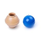 Ball Diameter: 3.1 in - Sphere - 30 ft. of Wick Included as a Gift - Plastic Candle molds for Making Candles