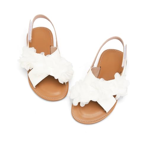 Image of Toddler Girls Sandals Summer Flats Dress Shoes for Baby Little Kids Girl