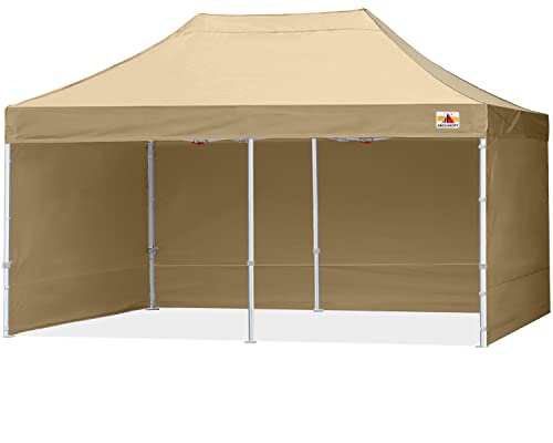 Image of ABCCANOPY Commercial Pop Up Canopy Tent with Sidewalls 10X20,Beige