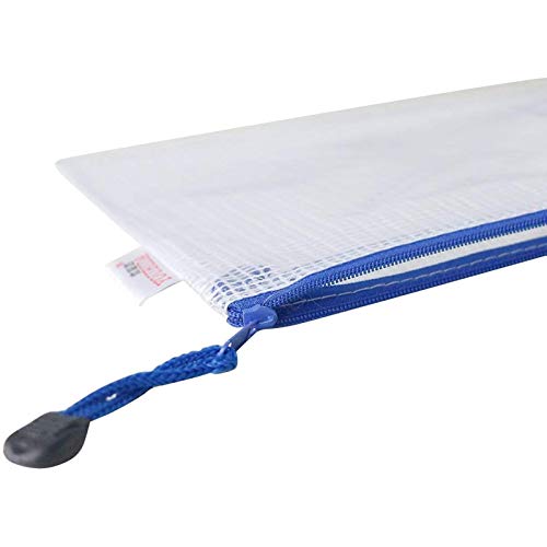 Ofilon Zipper Envelope Pouch, Pack Of 10, Water-Resistant Pvc Zippered File Bag Storage For Office Document, Business Receipts, Magazines, Toys, Cosmetics,Travel Accessories Organizer (A4 13.2"X9.5") #TOP6