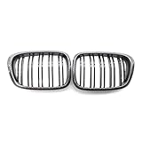 NinWelly jfqm Front Center Matte Black Wide Hood Grille Grill Fit for BMW E39 525 528 530 535 M5 1997 2003 (Color : Carbon Fiber)