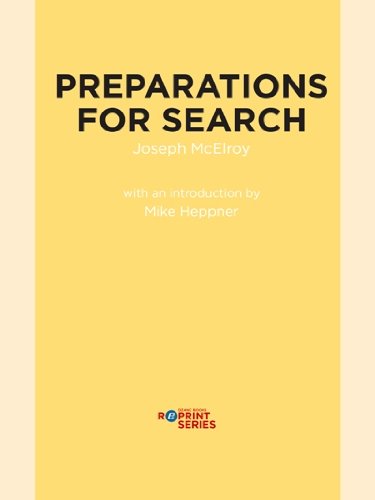 Buy Preparations for Search — BookShops.in