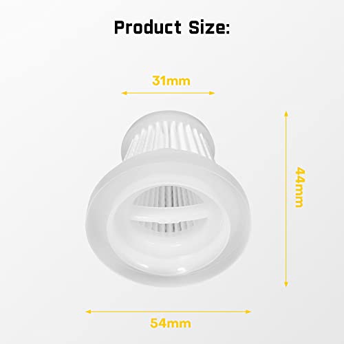 Fanttik 2-Pack Replacement HEPA Filter, Washable and Reusable Filter, Fits for Fanttik V7 Pocket & V7 Ace Car Vacuum Cleaner