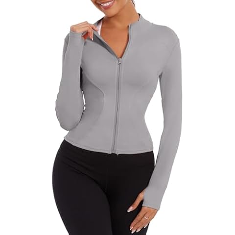 Yutdeng Women's Slim Fit Running Jacket Cover