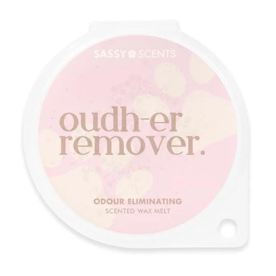 Sassy Scents Oudh-Er Remover, Odour Eliminating Strong Scented Wax Melt, Organic Soy Blend Wax Melts, Luxurious