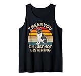 cane vintage boston terrier i hear you i'm just not listening canotta