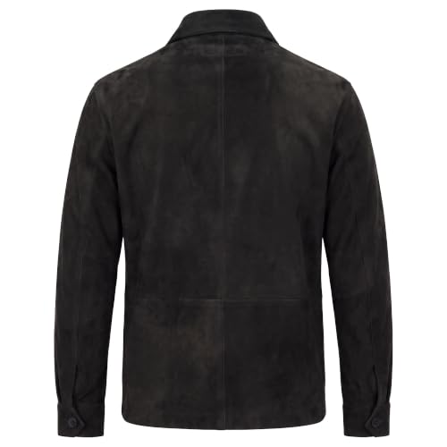 Image of Suede Leather Jacket Men - Real Lambskin Suede Casual Leather Jackets For Men - Mens Suede Jacket