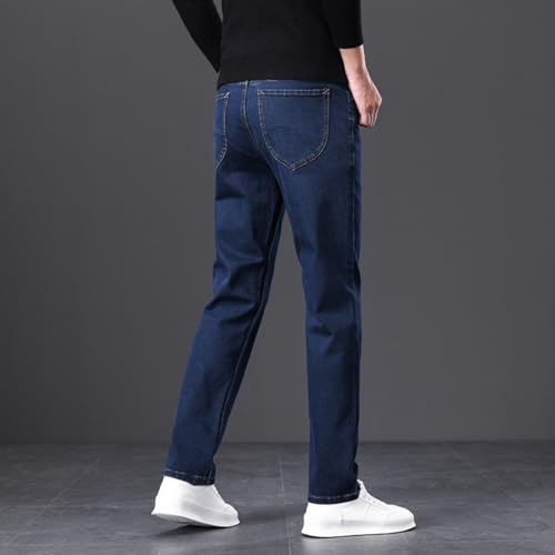 Jeans Pants Trousers Denim Spring and Autumn Men's Light Business Slimming Wear Elastic Classic3