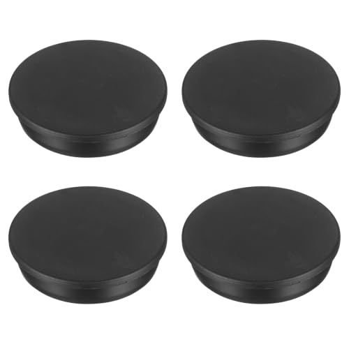 Image of MECCANIXITY 4pcs T-Shaped Silicone Plugs 66.3mm 2-5 /8 Inch Dia Snap in Plug Hole Seal Cover Round Rubber Stopper for 65-66.3mm Holes Kitchen Rubber Bulkheads Waterproof Sealing, Black