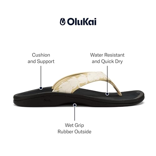 Image of OluKai Ohana Women's Sandals, Water Resistant Flip Flops with Arch Support