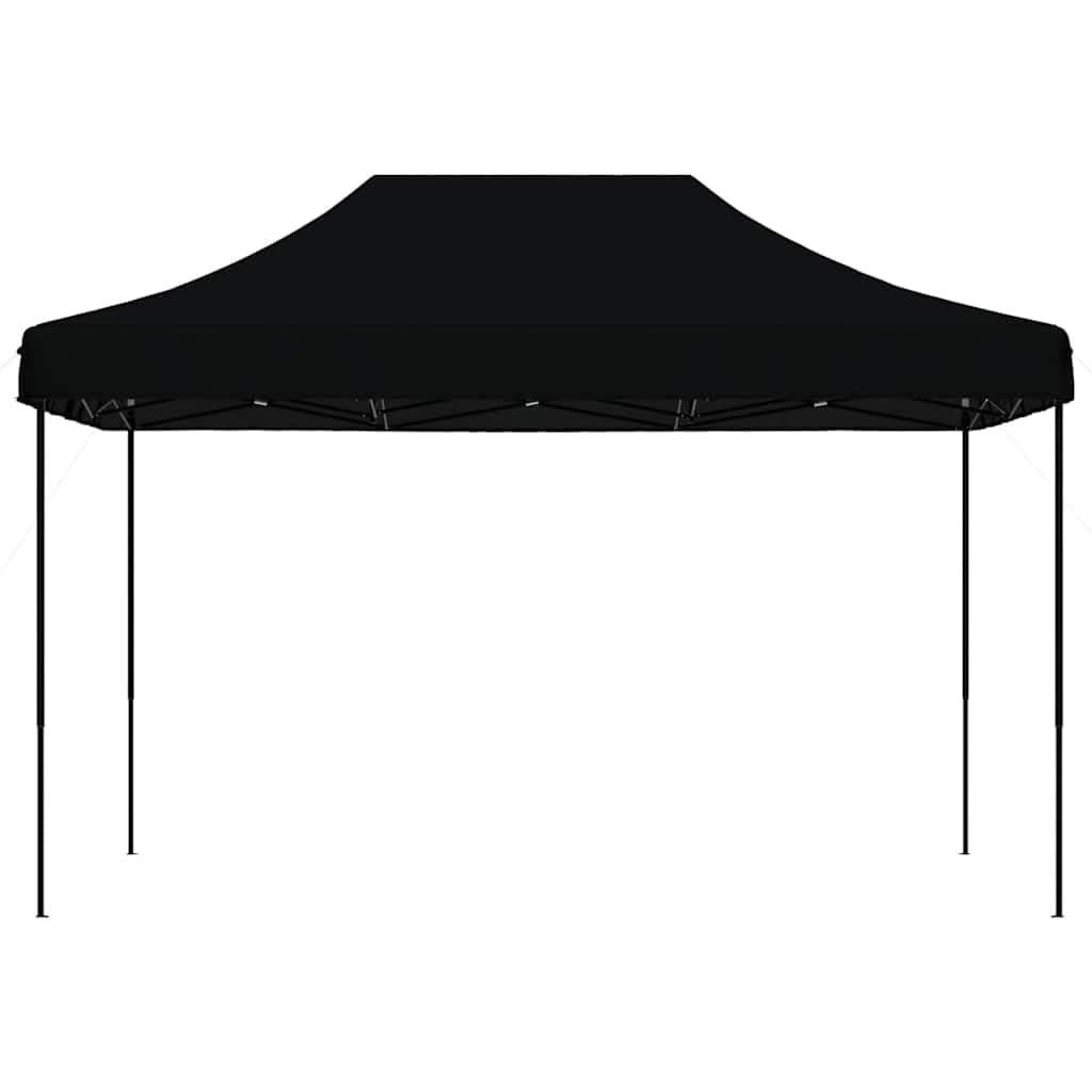 Składany namiot Pop-up czarny 410x279x315 cm | Dach z tkaniny Oxford z powłoką PVC, solidna stalowa rama, łatwy montaż i przechowywanie