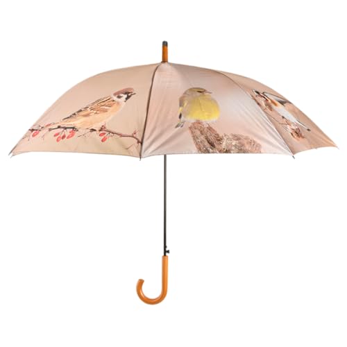 Esschert Design Regenschirm \'Wintervogel Ø 120 H 95cm Esschert Design Regenschirm \'Wintervogel Ø 120 H 95cm