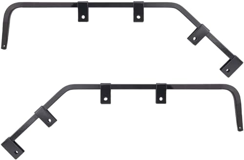 Image of Angle Down Bar Type Truck Mud Flap Hangers Arm Universal Mudflap for Trucks, semi, Trailers, RVs and More, 3 Coiled 0.640 inch inch Square Steel