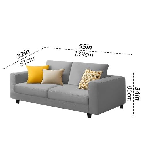 Image of Galib 3+2 Seater Sofa Set for Living Room (Grey Fabric) Premium Fabric Sofa Set