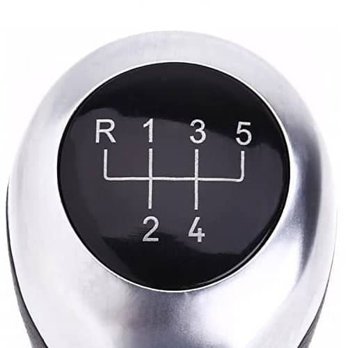Pomo de 5 cambios marcha coche compatible con BMW plateado - imagen 4