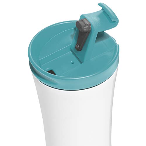 Leitz Taza de Viaje Wow, Azul Hielo, Stainless Steel, 20.4 x 9.3 x 9.3 cm - Imagen 3