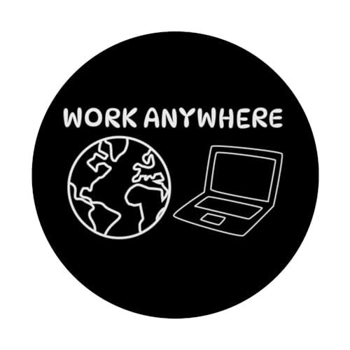 Work Anywhere Digital Nomad PopSockets Swappable PopGrip, Black - Image 3