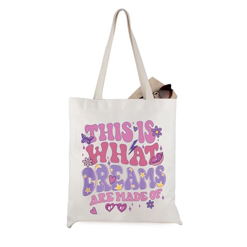 WCGXKO Cartoon Movie Gift This Is What Dreams Are Made Of Canvas Tote Bag