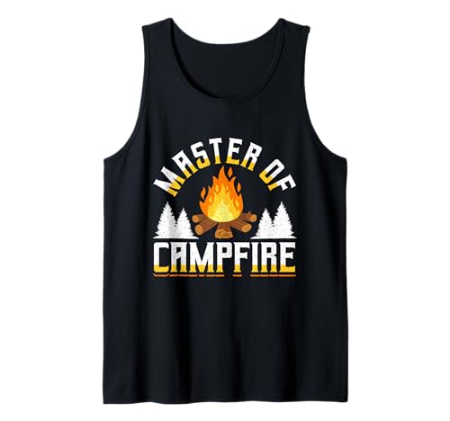 Master of Campfire Funny Camping Outdoor Adventure Canotta
