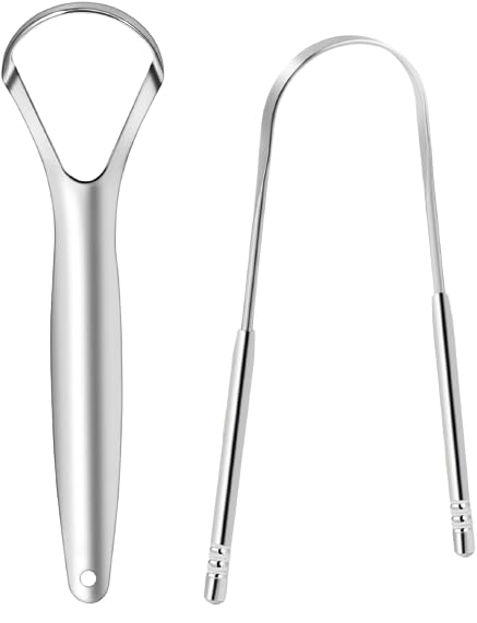LIMPIADOR + RASPADOR DE LENGUA EN ACERO INOXIDABLE - LIMPIADOR DE LENGUA - RASPADOR LENGUA - TONGUE SCRAPER - PARA LIMPIEZA BUCAL