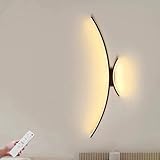 LOGT Applique Murale LED Dimmable avec Télécommande Linéaire Longue Bande Lampe Murale ...