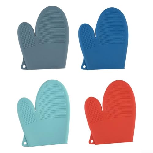 Guanti protettivi in silicone per barbecue e cottura, design antiscivolo per migliorare la sicurezza (grigio)