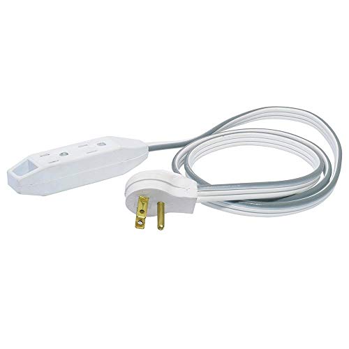 Electricidad, Home Improvement Surtek 136051 Extensión Eléctrica Plana Aterrizada, 1 m