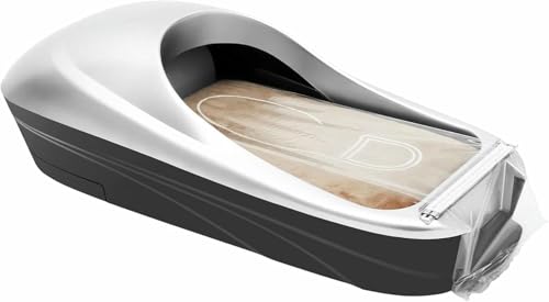 MNJVCFDS Dispensador automático de Cubiertas para Zapatos, máquina portátil de película para Zapatos con película para Zapatos, dispensador desechable de Cubiertas para Zapatos Impermeables