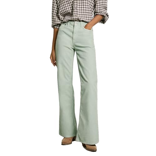 Pepe Jeans Willa Pantalón, Verde (Verde Claro), 28W / 30L para Mujer