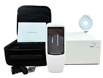 Color Spectrophotometer Handheld Device with Measurement Repeatability and Software Support