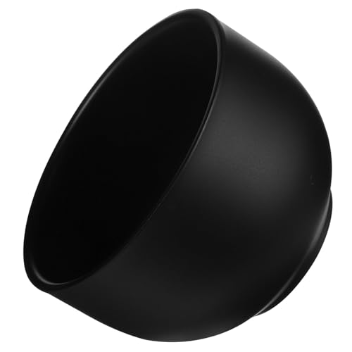 Beaupretty Black Shaving Bowl Stainless Steel Double Shaving Soap Mug for Men Capacity Shave Brush Cup Non- Design Elegant Finish for Grooming Essentials